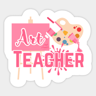 Art teacher pinky -artist props Sticker